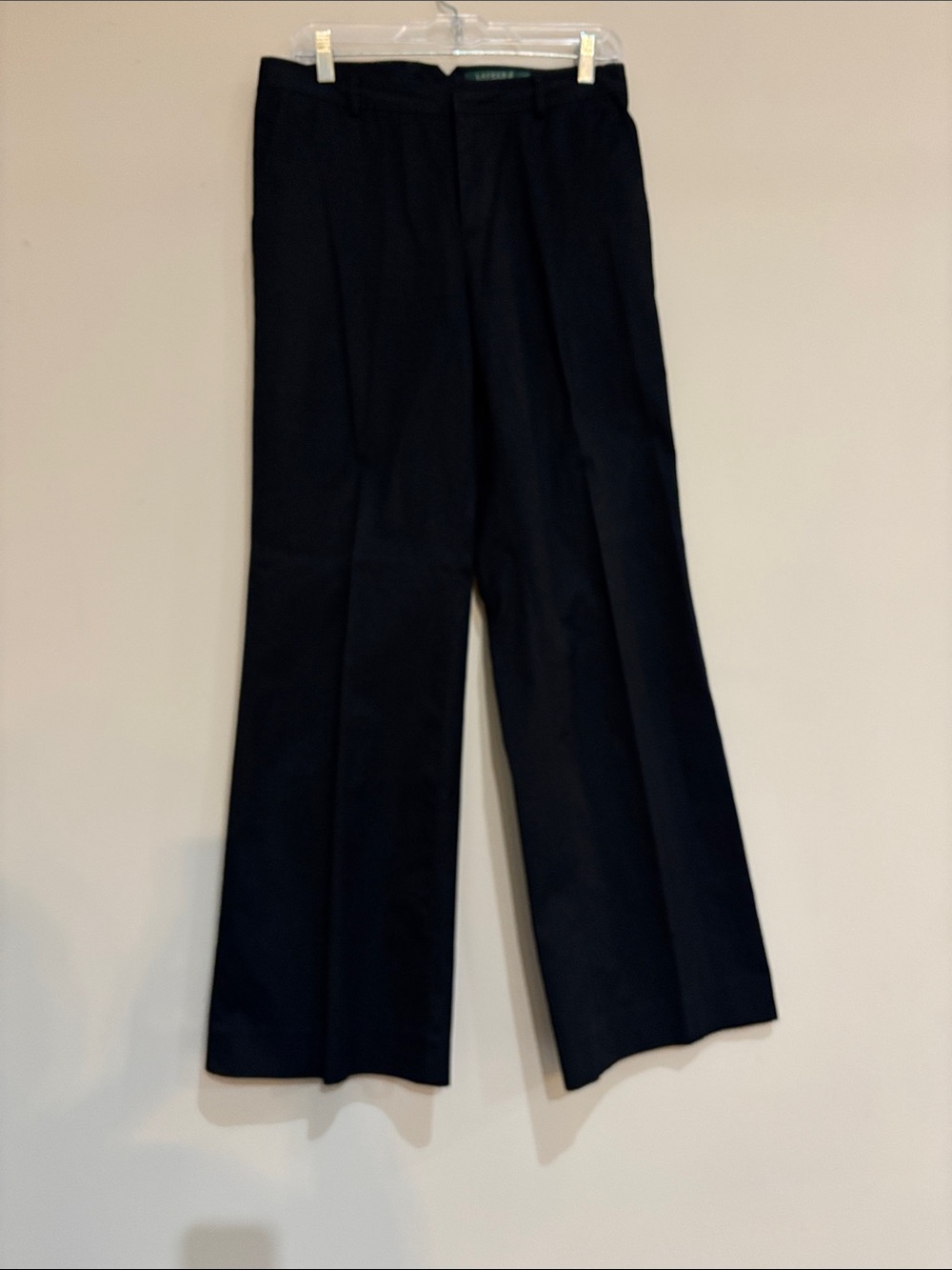 Lauren Ralph Lauren Black Wide-Leg Dress Pants size 6